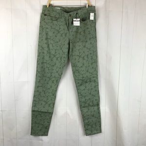 GAP Green Floral Legging Fit Jeans Size 31 NWT